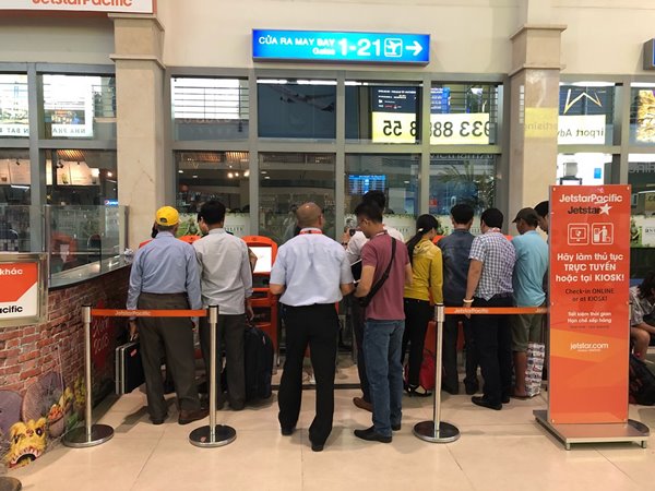 Công nghệ Kiosk Check-in tại sân bay của Jetstar Pacific chỉ mất 30 giây làm thủ tục bay